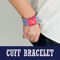 Monogram Cuff Bracelet